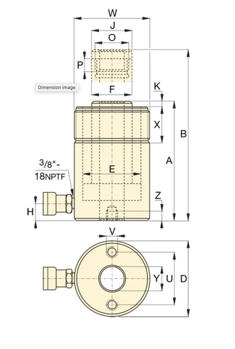 Vérin 30 Tonnes